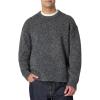 imageAmazon Essentials Mens RelaxedFit Faux Mohair Crewneck Pullover SweaterCharcoal Heather