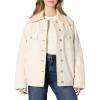 imageAmazon Essentials Womens OversizedFit FauxShearling Lined Denim JacketEcru