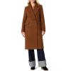 imageAmazon Essentials Womens RegularFit Double Breasted WoolBlend Longline CoatCaramel Heather
