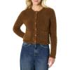 imageAmazon Essentials Womens RegularFit Wool Blend Boucle ButtonDown JacketBrown
