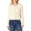 imageAmazon Essentials Womens RegularFit Wool Blend Boucle ButtonDown JacketCream