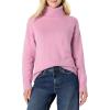 imageAmazon Essentials Womens RelaxedFit Cotton Blend Turtleneck Pullover SweaterMauve