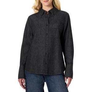 imageAmazon Essentials Demis Pick Womens OversizedFit Denim ButtonDown ShirtBlack