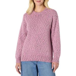 imageAmazon Essentials Demis Pick Womens OversizedFit MultiColor Heavyweight Crewneck SweaterFuchsia Marl