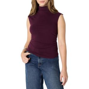 imageAmazon Essentials Demis Pick Womens SlimFit Sleeveless HighNeck TopBurgundy