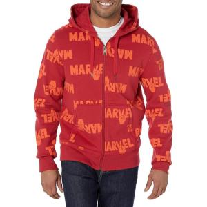 imageAmazon Essentials Disney  Marvel  Star Wars Mens Fleece FullZip Hoodie Sweatshirts  Discontinued ColorsMarvel Multi Peace