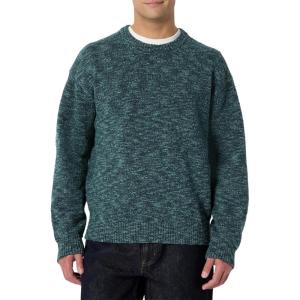 imageAmazon Essentials Mens RelaxedFit MultiColor Heavyweight Crewneck Pullover SweaterDark Teal Green Marl