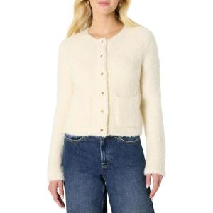imageAmazon Essentials Womens RegularFit Wool Blend Boucle ButtonDown JacketCream