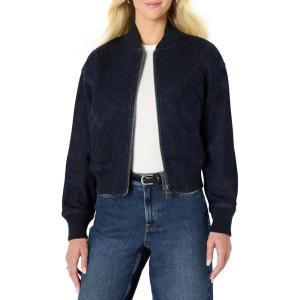 imageAmazon Essentials Womens RelaxedFit Bomber JacketRinse Denim