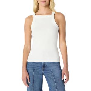 imageAmazon Essentials Womens SlimFit Stretch Rib HighNeck TankWhite