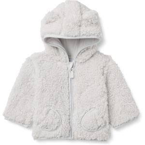 imageAmazon Essentials babyboys Hooded Sherpa JacketDove Grey