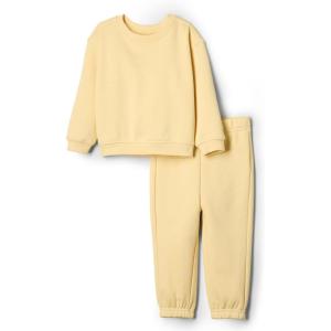 imageAmazon Essentials unisexbaby Sweatshirt ampamp Sweatpant SetButter Yellow