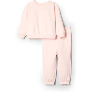imageAmazon Essentials unisexbaby Sweatshirt ampamp Sweatpant SetPale Pink