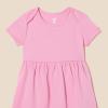 imageAmazon Essentials BabyGirls Short Sleeve Bodysuit DressPinkApples