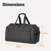 imageAmazon Essentials Lightweighted Carryon Duffel with Wet pocket amp Shoe Compartment 20 inches Black25 inches