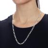 imageAmazon Essentials 5mm Plated Figaro Chain for Men or WomenSilver