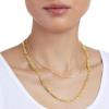 imageAmazon Essentials 5mm Plated Figaro Chain for Men or WomenYellow Gold