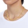 imageAmazon Essentials 5mm Plated Figaro Chain for Men or WomenYellow Gold