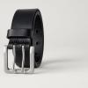 imageAmazon Essentials Mens Double Prong Leather BeltBlack