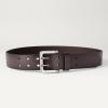 imageAmazon Essentials Mens Double Prong Leather BeltBrown