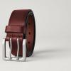 imageAmazon Essentials Mens Double Prong Leather BeltTan
