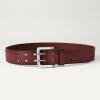 imageAmazon Essentials Mens Double Prong Leather BeltTan