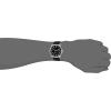 imageAmazon Essentials Mens Easy to Read 42mm Leather Band Analog WatchBlackSilver
