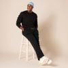 imageAmazon Essentials Mens Fleece Open Bottom Sweatpant Available in Big amp TallBlack
