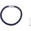 imageAmazon Essentials Mens Leather Sterling Silver BraceletDark Blue