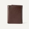 imageAmazon Essentials Mens Pebbled Full Grain Leather Trifold WalletDark Brown