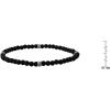 imageAmazon Essentials Mens Sterling Silver Small Bead Stretch BraceletBlack Lava