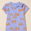 imageAmazon Essentials unisexbaby Sleeveless and ShortSleeve Romper SetPurple Melon TigerStripe