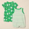 imageAmazon Essentials unisexbaby Sleeveless and ShortSleeve Romper SetSportyStripe