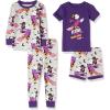 imageAmazon Essentials Disney  Marvel  Star Wars Babies Toddlers and Girls Pajama Set4piece Halloween Minnie Set