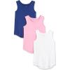 imageAmazon Essentials Girls and Toddlers Tank Top MultipacksBluePinkBright White
