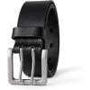 imageAmazon Essentials Mens Double Prong Leather BeltBlack