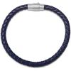 imageAmazon Essentials Mens Leather Sterling Silver BraceletDark Blue