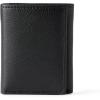 imageAmazon Essentials Mens Pebbled Full Grain Leather Trifold WalletBlack