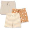 imageAmazon Essentials UnisexBaby Cotton PullOn ShortsTaupeStripeLion and Pony