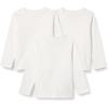 imageAmazon Essentials UnisexBaby RelaxedFit 100 Cotton LongSleeve TShirtsWhite