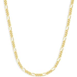imageAmazon Essentials 5mm Plated Figaro Chain for Men or WomenYellow Gold