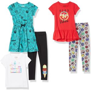 imageAmazon Essentials Disney  Marvel  Star Wars  Frozen  Princess Girls and Toddlers MixandMatch Outfit Sets Multipacks5piece Marvel Heroes