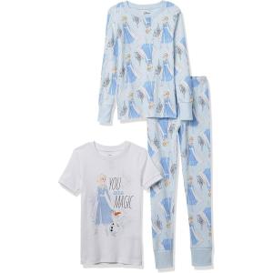 imageAmazon Essentials Disney  Marvel  Star Wars Babies Toddlers and Girls Pajama SetFrozenMagic