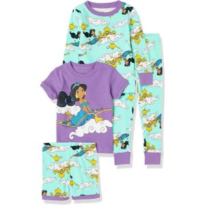 imageAmazon Essentials Disney  Marvel  Star Wars Babies Toddlers and Girls Pajama SetPrincess Jasmine
