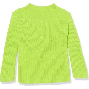 imageAmazon Essentials Girls Modern WideNeck Pullover SweaterLime Green