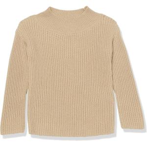 imageAmazon Essentials Girls Modern WideNeck Pullover SweaterTan