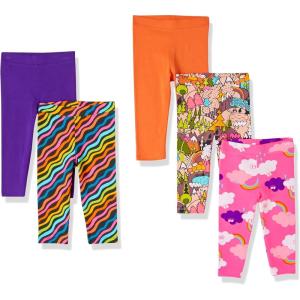 imageAmazon Essentials Girls and Toddlers Cropped Capri Leggings Previously Spotted Zebra MultipacksForest