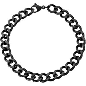 imageAmazon Essentials Mens 8 Black Chain BraceletCable