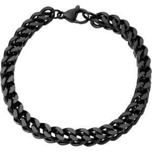 imageAmazon Essentials Mens 8 Black Chain BraceletCurb