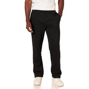 imageAmazon Essentials Mens Fleece Open Bottom Sweatpant Available in Big amp TallBlack